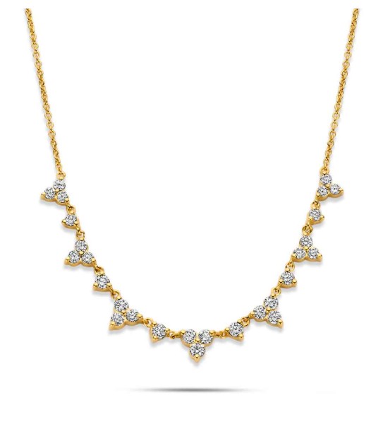 Amélia – Collier diamants en or jaune 18 carats – 0,51 ct