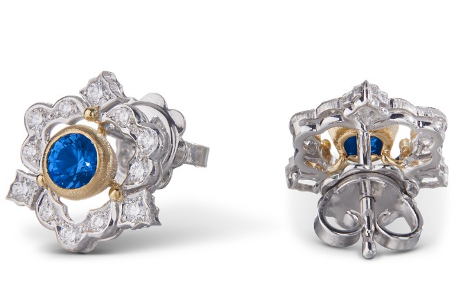 GHIRLANDA - Boucles d'oreilles - or blanc et jaune